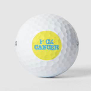 F*ck Cancer Golf Ball - Distressed Design