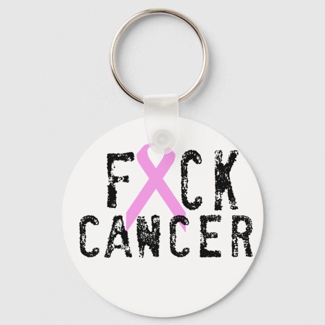 F*CK Cancer Key Ring (Front)