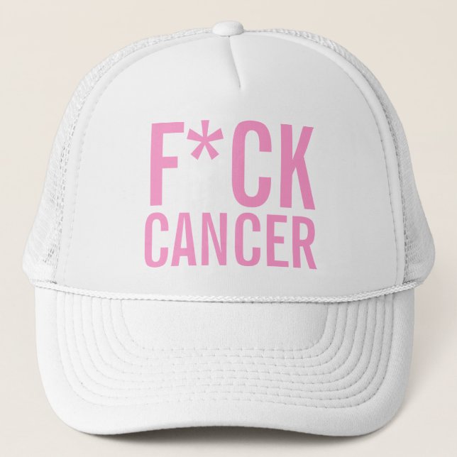 F*CK CANCER TRUCKER HAT (Front)