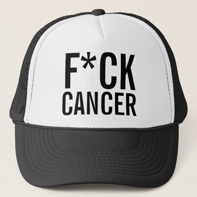 F*CK CANCER TRUCKER HAT (Front)