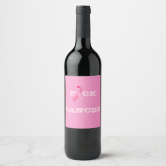 F CK CANCER WINE LABEL