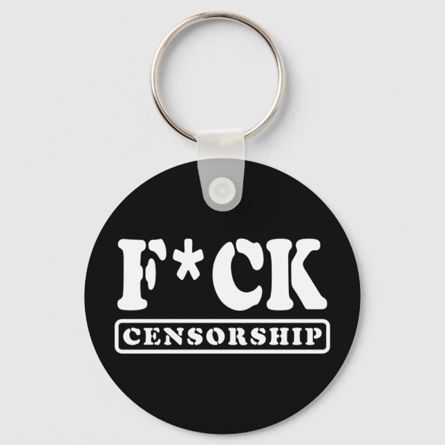 F*CK CENSORSHIP KEY RING (Front)