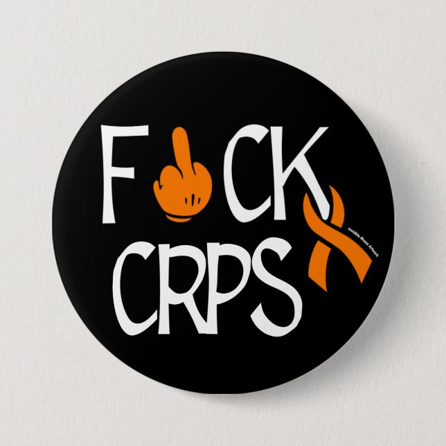 F#CK CRPS 7.5 CM ROUND BADGE (Front)
