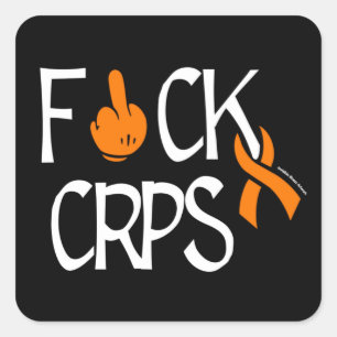 F#CK CRPS SQUARE STICKER