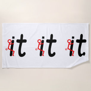 F*CK IT BEACH TOWEL