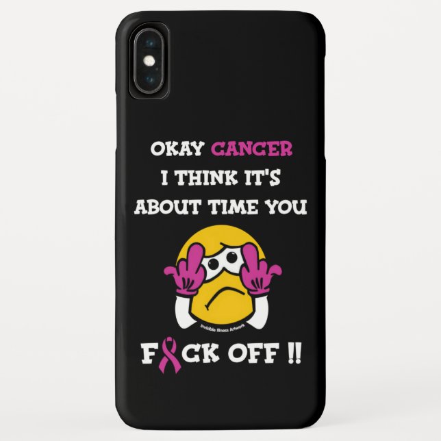 F#CK OFF...Breast Cancer Case-Mate iPhone Case (Back)