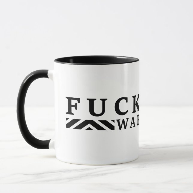 F@ck war no war mug (Left)