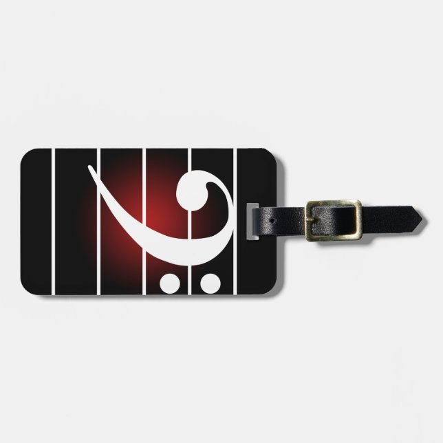 F clef 2 luggage tag (Front Horizontal)