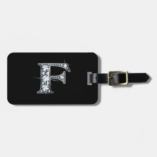 F "Diamond Bling" Luggage Tag