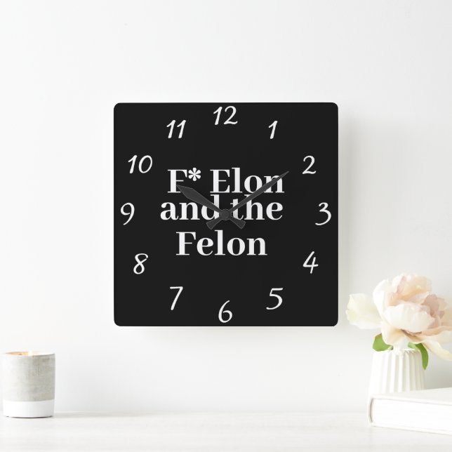 F* Elon Wall Clock (Home)