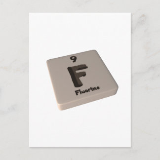 F Fluorine Postcard