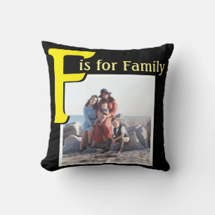 F for Family Cushion