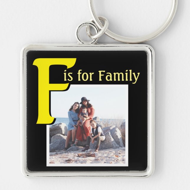 F for Family Key Ring (Front)