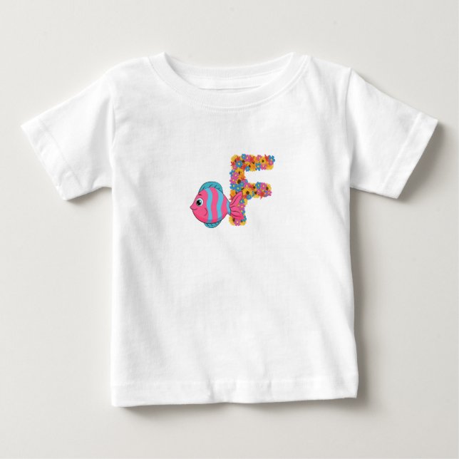 F for fish baby T-Shirt (Front)