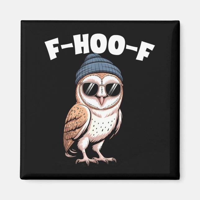 F-hoo-f Funny Bird Meme Graphic  Magnet (Front)