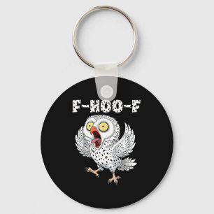 F-hoo-f Owl Meme – Funny Screaming Owl Bird Meme G Key Ring