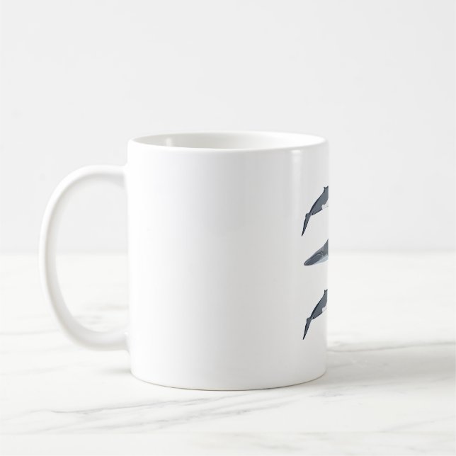 F is for Fin Whale  Coffee Mug (Left)
