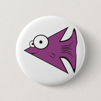 F is for Fishy! 6 Cm Round Badge
