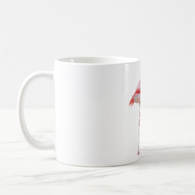F is for Flamingo Coffee Mug (Left)