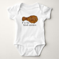 F is for Fried Chicken Leg Drumstick Alphabet Food