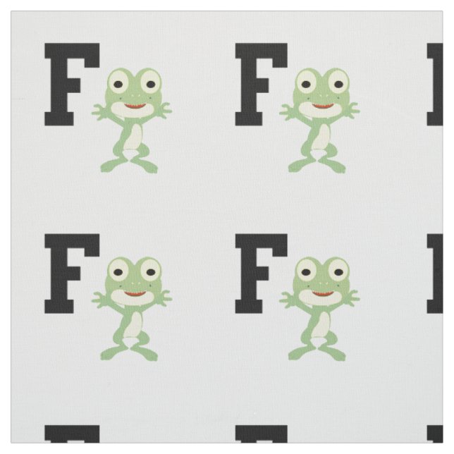 F is for Frogman Fabric (Swatch)