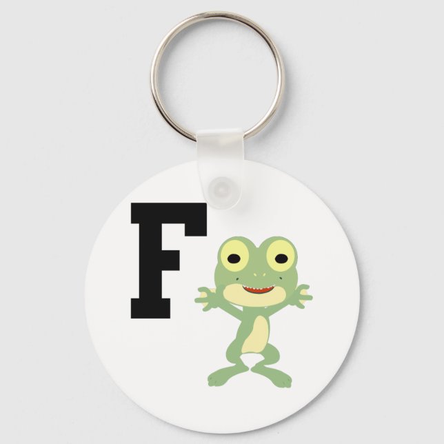 F is for Frogman Key Ring (Front)