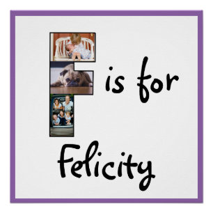 F is for Name Poster