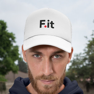 F It Anti Fitness Slogan Trucker Hat
