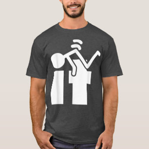 F It Lazy Halloween Costume Funny Stickman Pun Hum T-Shirt