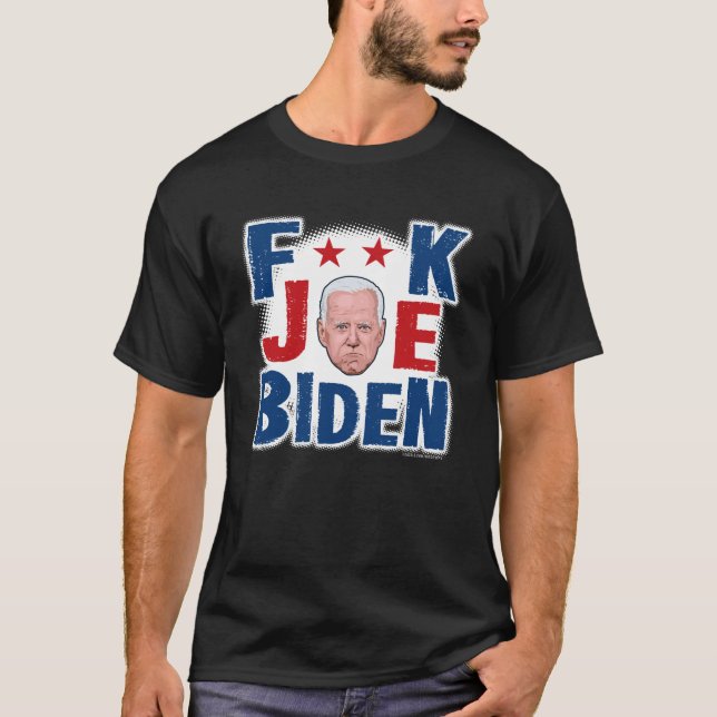 F**K JOE BIDEN Black T-Shirt (Front)