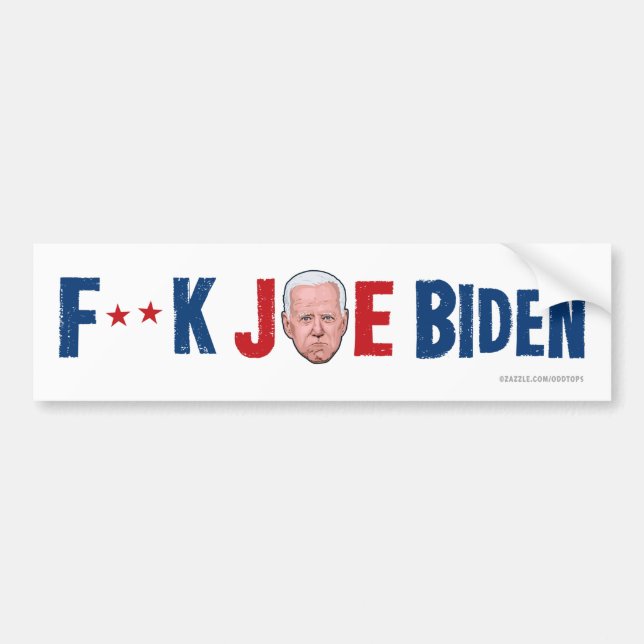 F**K JOE BIDEN Bumper Sticker (Front)