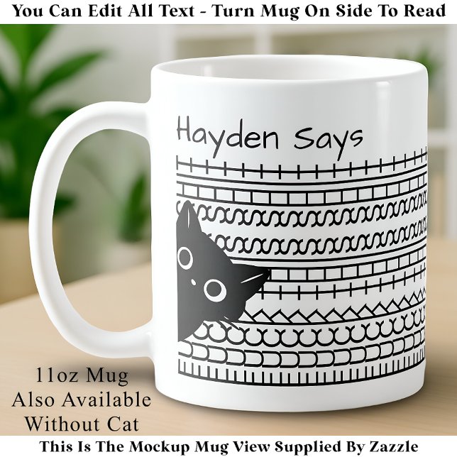 F**k This Shit-Hidden Message Funny Cat Lover Coffee Mug (Creator Uploaded)