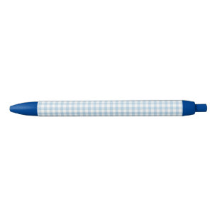 F & L Blue Gingham Black Ink Pen