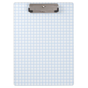 F & L Blue Gingham Clipboard