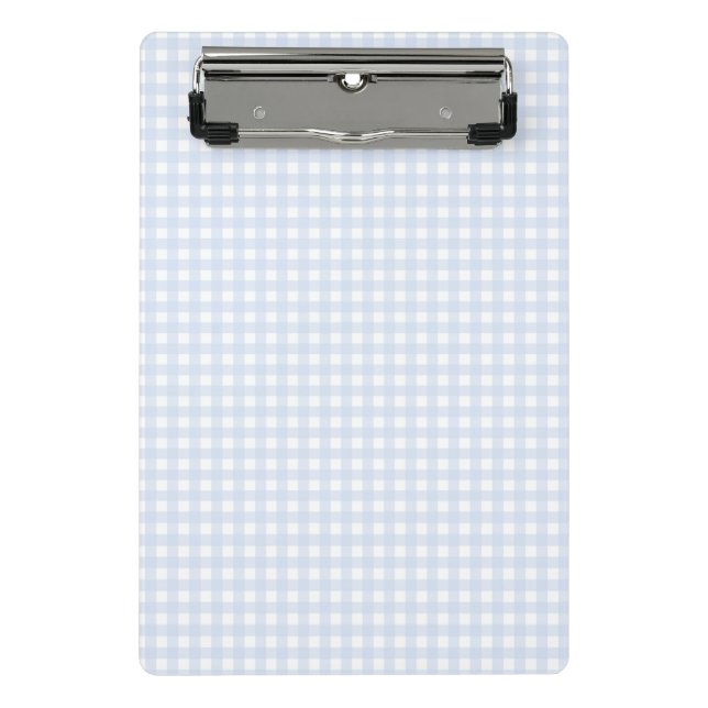 F & L Blue Gingham Mini Clipboard (Front)