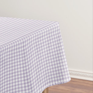 F & L Dark Purple Gingham Tablecloth
