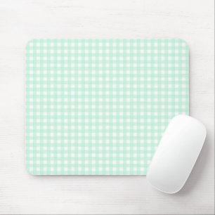 F & L Green Gingham Mouse Pad