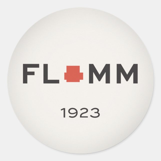 F L + M M 1923 CLASSIC ROUND STICKER (Front)