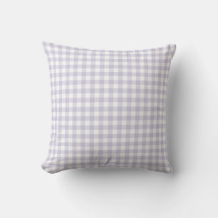 F & L Purple Plaid Cushion