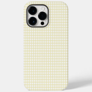 F & L Yellow Gingham iPhone 14 Pro Max Case