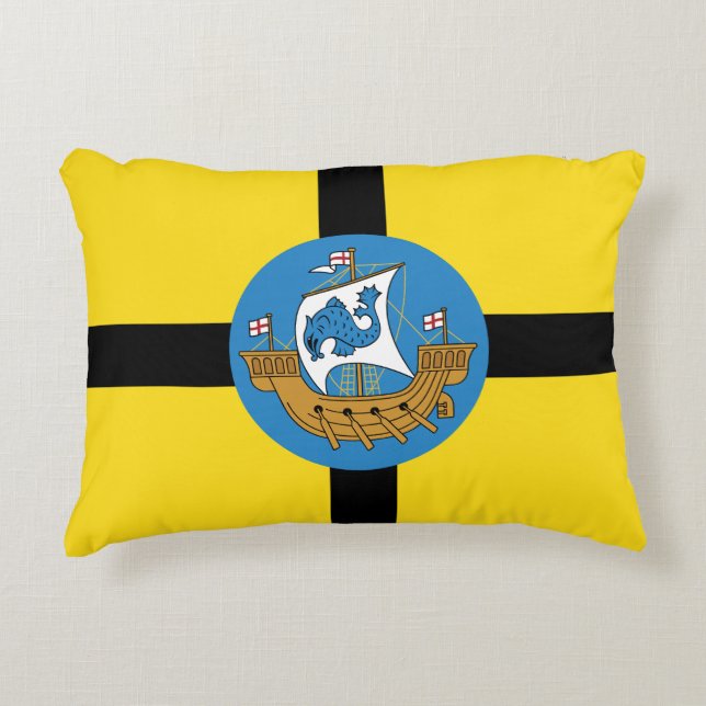 F lag of Wellington City, New Zealand Magnet Decorative Cushion (Front)