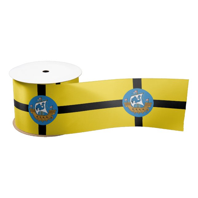 F lag of Wellington City, New Zealand Magnet Satin Ribbon (Spool)