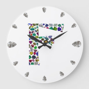 F Monogram Large Clock