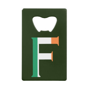 F Monogram overlaid on Irish Flag bocnt