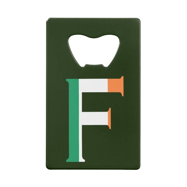 F Monogram overlaid on Irish Flag bocnt (Front)
