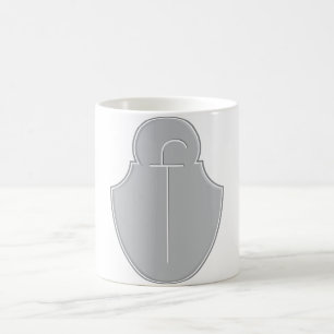 F Plaque Emblem Monogram Mug