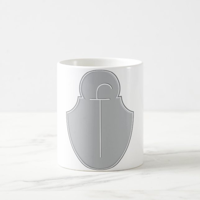 F Plaque Emblem Monogram Mug (Center)