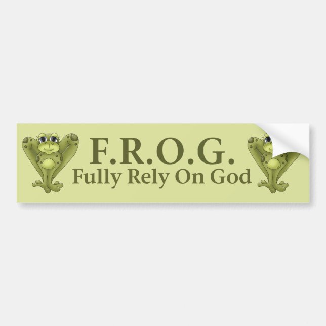 F.R.O.G. BUMPER STICKER (Front)