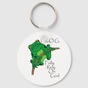 F.R.O.G. Fully Rely On God #1 Key Ring