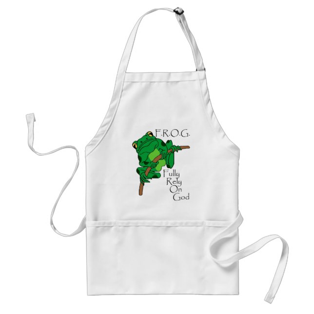 F.R.O.G. Fully Rely On God #1 Standard Apron (Front)